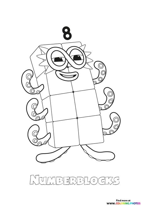 Numberblocks Coloring Pages For Kids 100 Free Print Or Download