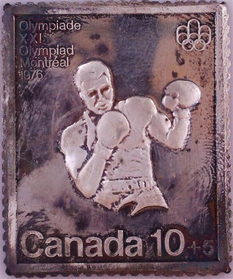 Timbre De Cents Xxie Olympiade De Montr Al Boxe Canada Numista