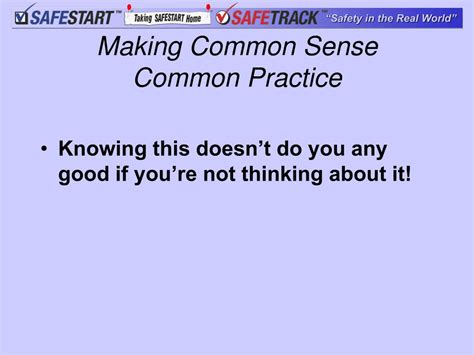 Ppt Making Common Sense Common Practice Presented By Kevin Cobb