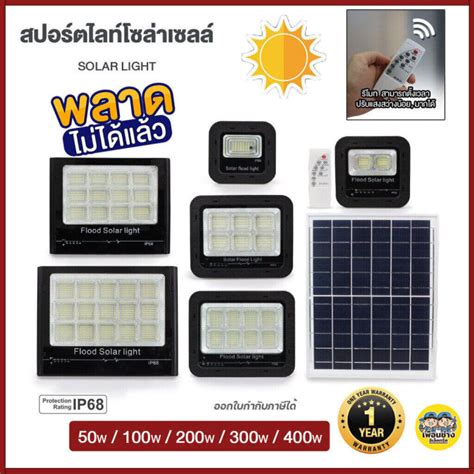 Safeandsave Iwachi สปอร์ตไลท์ โซล่าเซล 50w 100w 200w 300w Solar Cell