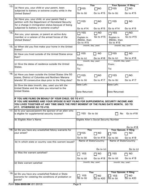 Form Ssa 8000 Bk Fill Out Sign Online And Download Printable Pdf