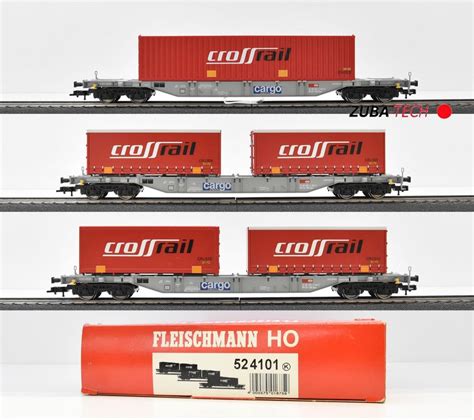 Fleischmann Containerwagen Set Crossrail H Gs Ovp Kaufen Auf