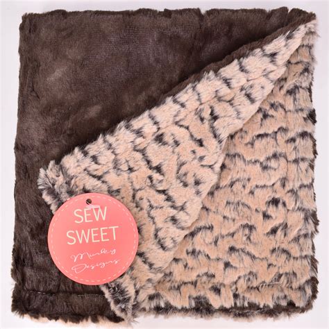 Marble Chocolate Ridge Coffee Bean Lovie Sew Sweet Minky Designs