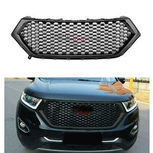 Fit For Ford Edge 2015 2018 Front Bumper Hood Grill Upper Grille Black