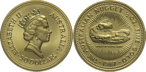 Australien 50 Dollars 1987 Elizabeth II 1952 2022 Australian