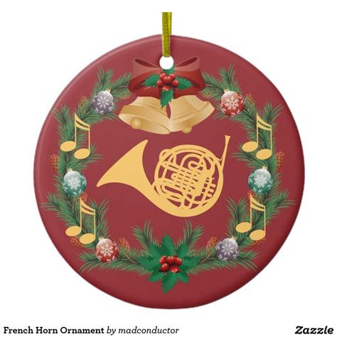 French Horn Ornament | Zazzle | French horn, Ornaments, How to make ornaments