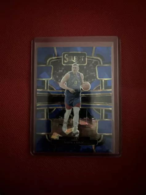 Panini Select Nikola Jokic Sp Blue Prizm Concourse Card