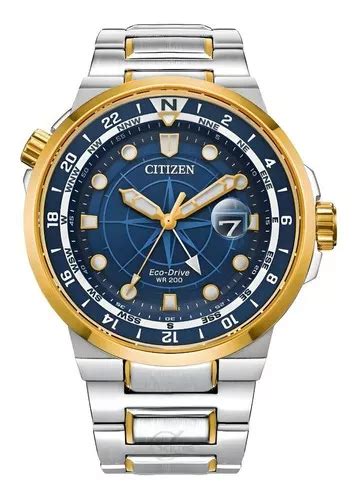 Relógio de pulso Citizen Eco Drive BJ7144 52L corpo prateado