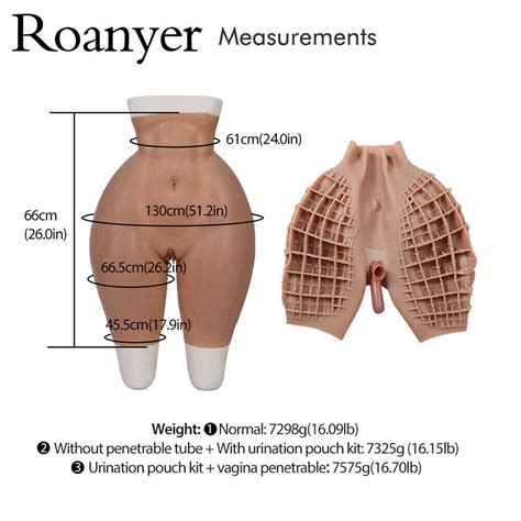 Roanyer Silicone Enhancing Hip Butt Crossdresser Fake Vagina Pant