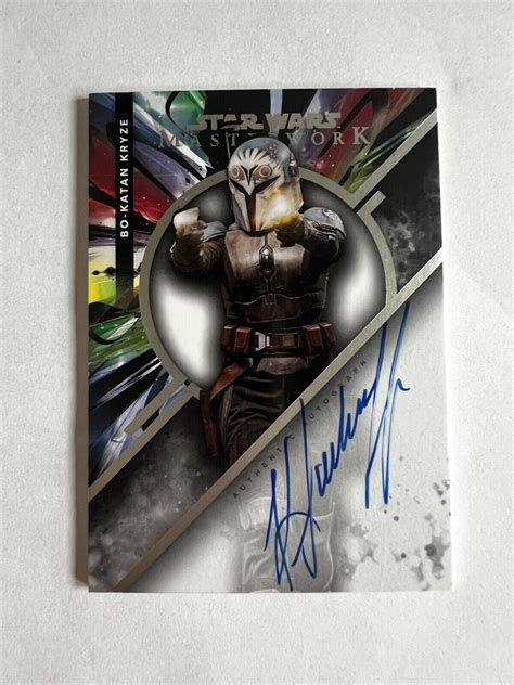 Topps Star Wars Masterwork Katee Sackhoff As Bo Katan Kryze Auto