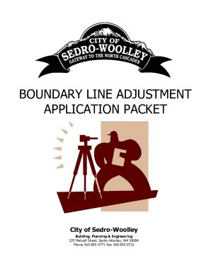 Fillable Online Get Boundary Line Adjustment Application Packet Fax