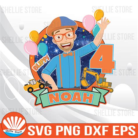 Personalized Blippi Theme Birthday Boy Svg, Blippi Svg, Blip | Inspire ...