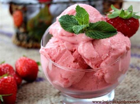 Recettes De Glace La Fraise De Les Joyaux De Sherazade