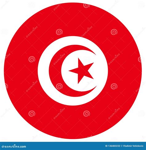 Tunisia Flag. A Large Group Of People Form To Create The Shape Of The ...