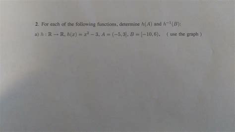 Solved 2 For Each Of The Following Functions Determine Chegg