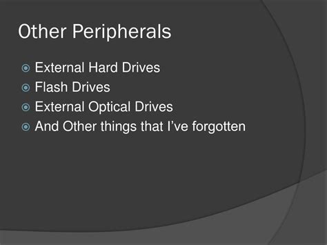 Ppt Peripherals Powerpoint Presentation Free Download Id2794664