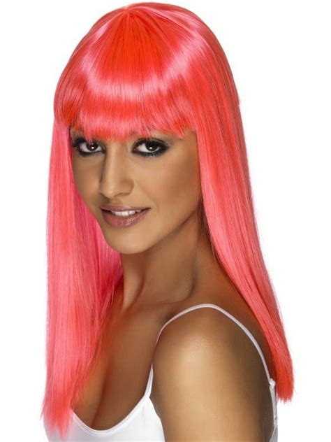 Glamourama Wig Neon Pink