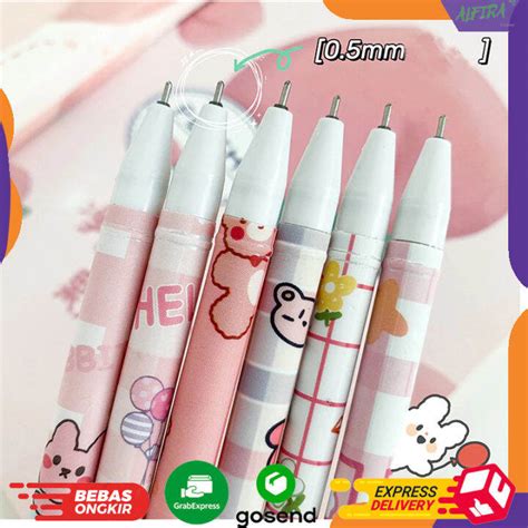 Pulpen Gel Tinta Bisa Di Hapus Bolpoin Gel Erasable Motif Lucu Dan