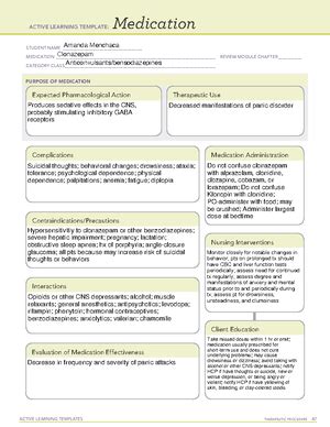 Captopril Ati Medication Template Fsfdfd Active Learning Templates