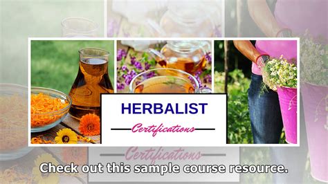 Heart Of Herbs Certified Herbalist Certification Program Heart Of