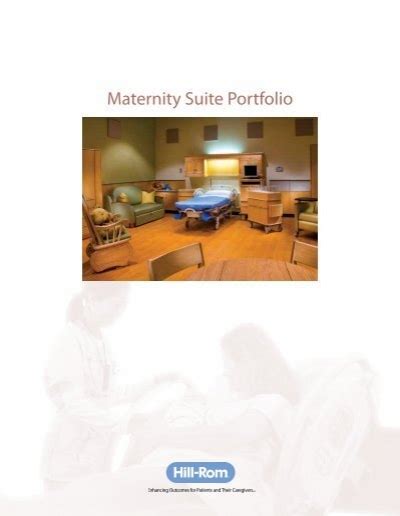 Maternity Suite Portfolio Brochure Hill Rom