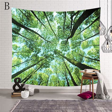 Nature Forest Wall HangingThick Tree Wall Tapestry Large 3D Etsy