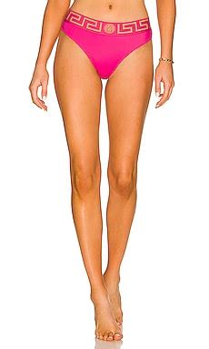 VERSACE Triangle Bikini Top In Black REVOLVE