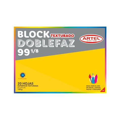 Block De Dibujo Doble Faz 99 1 8 120g 20 Hjs Artel OFICRUZ