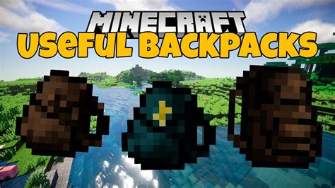 Useful Backpacks Mod I Mochilas En Minecraft I Mod Para Minecraft YouTube