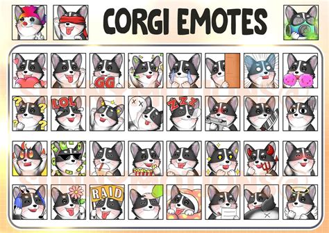 Cute Chibi Kawaii Cardigan Welsh Corgi Twitch Discord Mixer Youtube