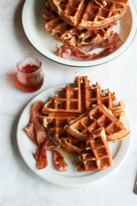 Overnight Sourdough Waffles - Nourish From Scratch