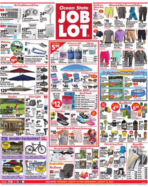 Ocean State Job Lot Weekly Ad Aug 10 Aug 16 2023