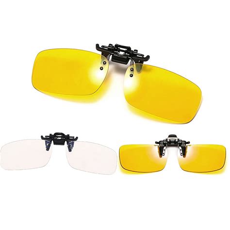 Anti-UV Blue Light Blocking Clip-On Glasses for Office Computer Use
