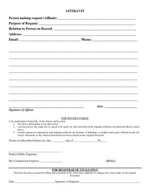 Fillable Online Biographical Affidavit Ucaa Form Fax Email Print