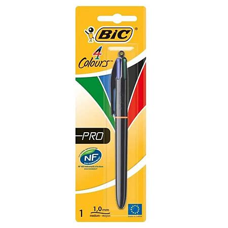 Bic Colours Pro Stylo Bille R Tractable Couleurs Rechargeable