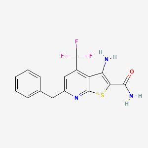 3 Amino 6 Benzyl 4 Trifluoromethyl Thieno 2 3 B Pyridine 2 Carboxamide