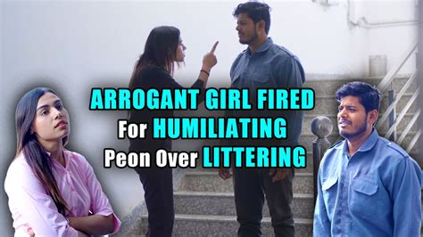 Arrogant Girl Fired For Humiliating Peon Over Littering Purani Dili