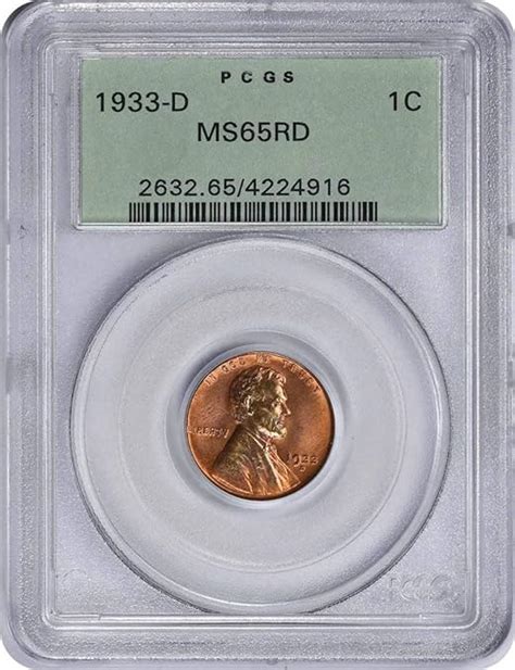 D Lincoln Cent Ms Rd Pcgs At Amazon S Collectible Coins Store