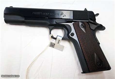 colt  government   acp series  national match barrel blued frame