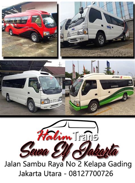 Sewa Elf Jakarta Long Chassis 19 Seat Rental Sewa Elf Dan Hiace Jakarta