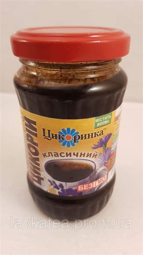 Напиток Цикорий растворимый классический 200г Цикоринка в стеклянной ...