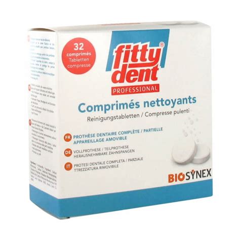 Fittydent Professional Comprimés Nettoyants 32 Comprimés