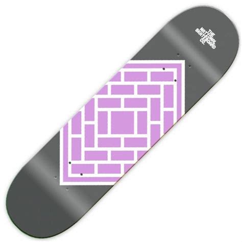 The National Skateboard Co Classic Purple Skateboard Deck 75