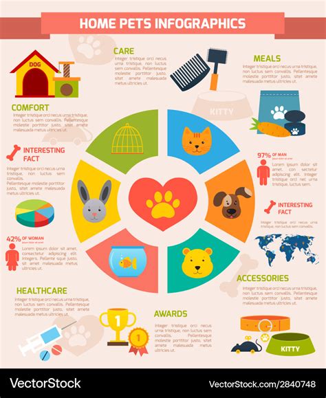 Pets Infographic Set Royalty Free Vector Image