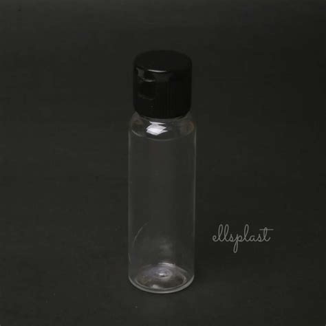 Jual BOTOL FLIPTOP 30 ML BOTOL PET 30 ML NATURAL TUTUP FLIPTOP HITAM