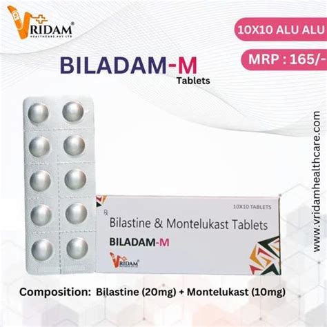 Bilastine Mg Montelukast Mg Tablet At Rs Stripe Morwadi