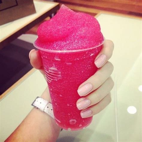 Pink Slushie Pink Fresh Refreshing Drinks Fun Drinks Yummy Drinks