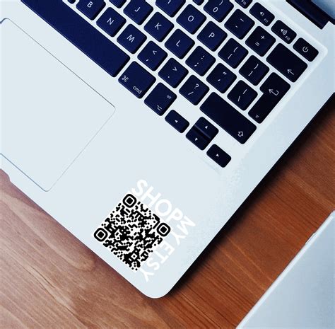 Shop My Etsy With Custom Qr Code Vinyl Decal Advertise Your Etsy