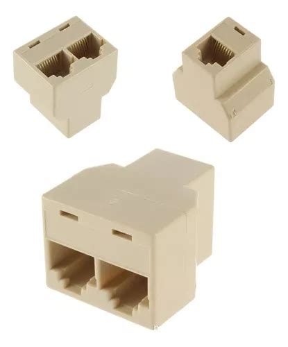 X2 Splitter Divisor Red Rj45 Adaptador Lan Hembra De 1 A 2 Cuotas