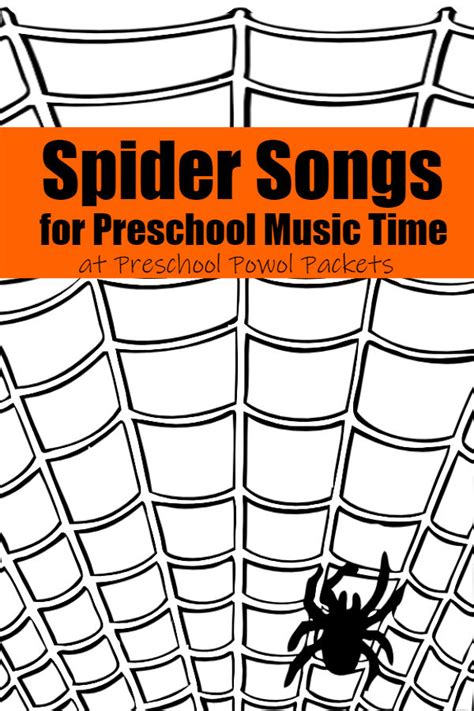 Spider Songs for Preschool Music & Active Movement | Preschool Powol ...